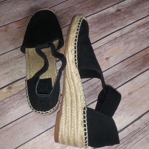 Tory Burch Size 9 Esperdilla Black Sandals
